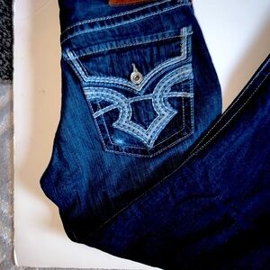 Big Star Men's “Pioneer”Bootcut Jeans 33R - Dark Blue